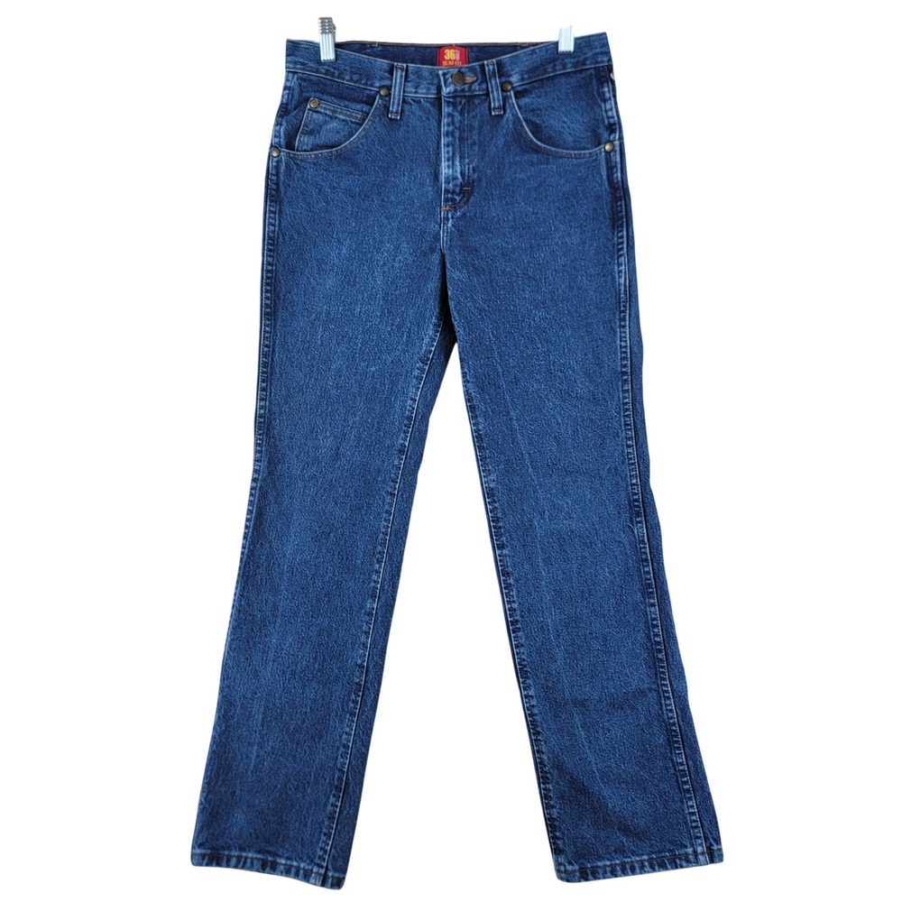 Wrangler Slim Fit Jeans Mens 30x30 (Fits 29x29.5) Blue 36MWZDS Vintage 2000 Y2K